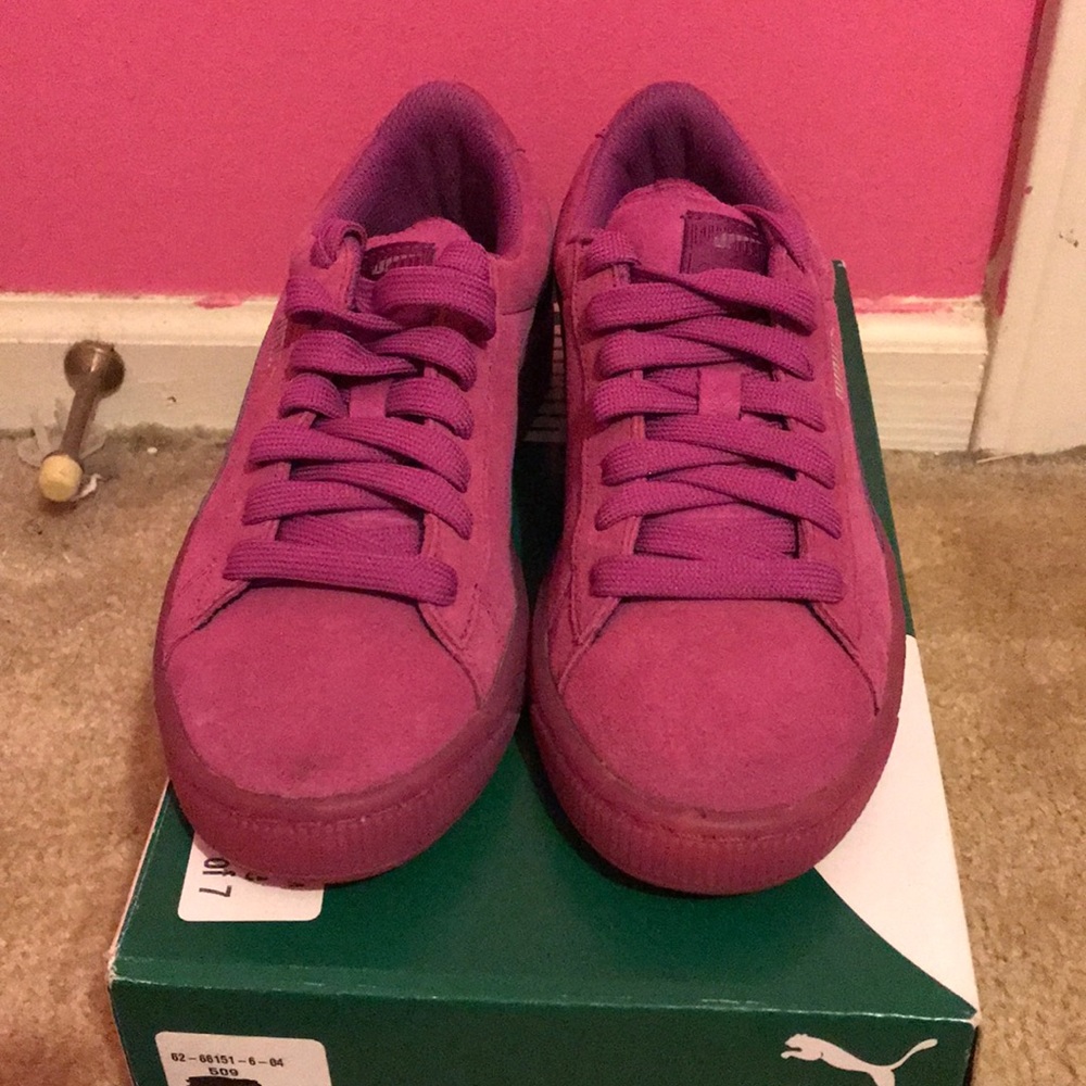 Purple Puma Suede Classic- size 6